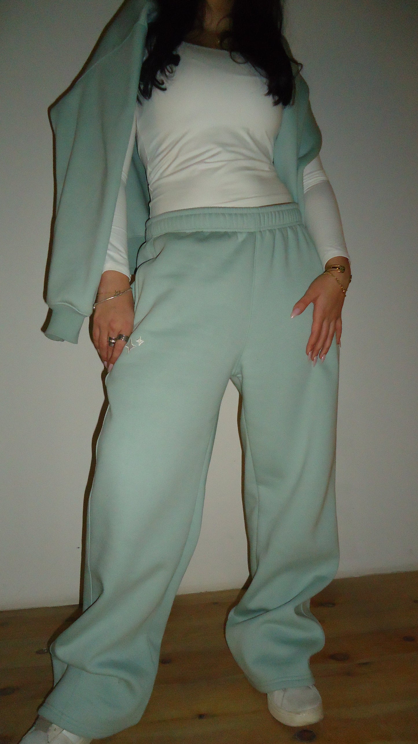 MINT GREEN Glimzi  Sweatpants