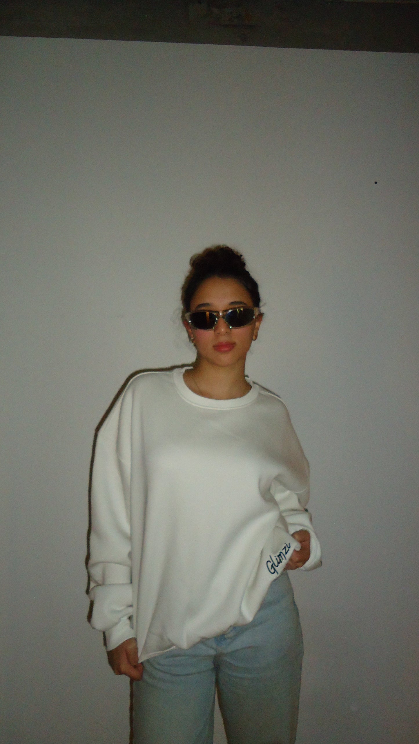 "IT IS WHAT IT IS" WHITE Unisex Glimzi Crewneck