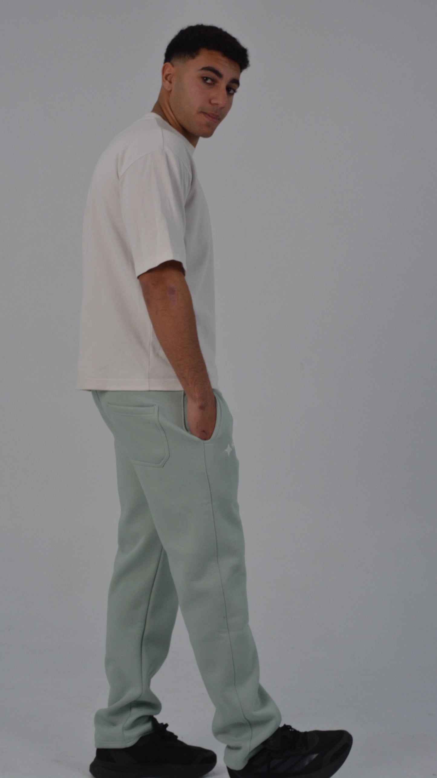 Men MINT GREEN Glimzi Sweatpants